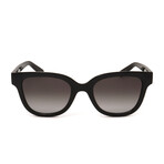 Women's Square Sunglasses // SF1066-001 // Black + Gradient Smoke