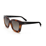 Women's Square Sunglasses // SF955S-214 // Havana + Gradient Brown