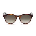 Women's Round Sunglasses // SF1068S-240 5 // Havana + Gradient Brown