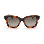 Women's Square Sunglasses // SF955S-214 // Havana + Gradient Brown