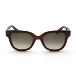 Women's Square Sunglasses // SF1066-210 // Dark Crystal Brown + Gradient Brown