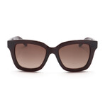Women's Square Sunglasses // SF955S-613 // Dark Bordeaux + Gradient Brown