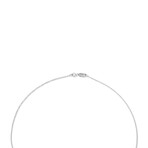 14K White Gold Diamond Pendant // Pendant Only // New