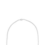 18K White Gold Diamond Tennis Necklace // 17" // New
