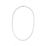 18K White Gold Diamond Tennis Necklace // 17" // New