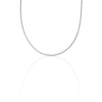 18K White Gold Diamond Tennis Necklace // 17" // New