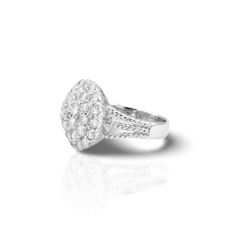 18K White Gold Diamond Ring // Ring Size: 6 // Pre-Owned
