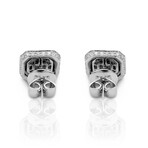 18K White Gold Diamond Earrings II // New