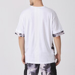 Crincle Pocket Oversize T-shirt // White (XL)