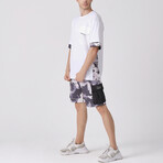 Crincle Pocket Oversize T-shirt // White (XL)