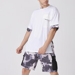Crincle Pocket Oversize T-shirt // White (XL)