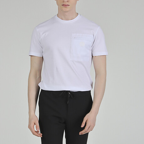 Parachute Pocket Basic T-shirt // White (S)