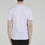 Shoulder Detail Oversize T-shirt // White (XL)