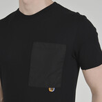 Basic T-shirt With Pockets // Black (S)