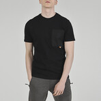 Basic T-shirt With Pockets // Black (S)