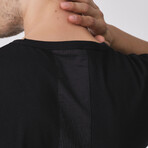 Crincle Pocket Oversize T-shirt // Black (L)