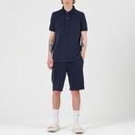 Terry Clotch Polo Shirt // Dark Blue (XL)