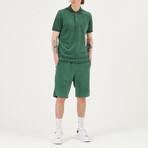 Terry Clotch Polo Shirt // Green (2XL)
