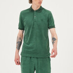 Terry Clotch Polo Shirt // Green (2XL)