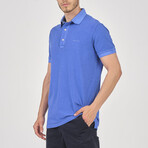 Pigment Piece Dye Polo Shirt // Blue (M)