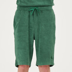 Terry Clotch Shorts // Green (XS)
