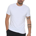 Set of 2 Crewneck T-Shirts //  Dark Blue + White (S)