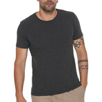 Set of 4 Crewneck T-Shirts // White + Anthracite + Dark Blue + Black (S)