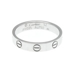 Cartier // 18k White Gold Love Ring // Ring Size: 6 // Store Display