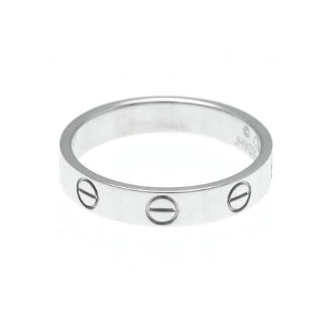 Cartier // 18k White Gold Love Ring // Ring Size: 6 // Store Display