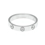Cartier // 18k White Gold Love Ring // Ring Size: 6 // Store Display