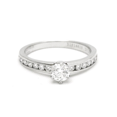 Tiffany & Co. // Platinum Diamond Engagement Ring // Ring Size: 5 // Store Display