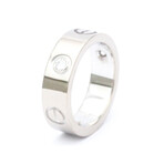 Cartier // 18k White Gold Love Ring With Diamond // Ring Size: 4.75 // Store Display