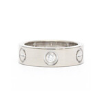 Cartier // 18k White Gold Love Ring With Diamond // Ring Size: 4.75 // Store Display