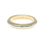 Tiffany & Co. // 18k Rose Gold + Platinum Classic Milgrain Ring // Ring Size: 5 // Store Display