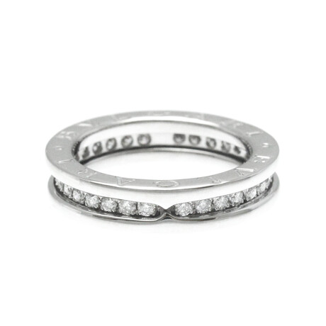 Bulgari // 18k White Gold B.zero1 Diamond Ring // Ring Size: 5.5 // Store Display