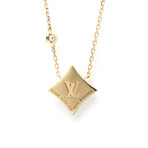 Louis Vuitton // 18k Rose Gold Pandan Tiff Star Blossom Shell Necklace // 15.94" // Store Display