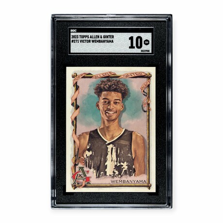 Victor Wembanyama // 2023 Topps Allen & Ginter // Rookie Card // SGC 10 Gem Mint