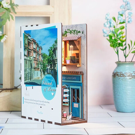 3D Book Nook //Island of Love Cafe // 83 Pieces