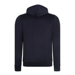 Set of 2 Long Sleeve Hoodies // Black + Dark Blue (S)