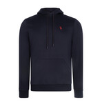 Set of 2 Long Sleeve Hoodies // Black + Dark Blue (S)