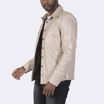 Button Up Jacket // Beige (S)