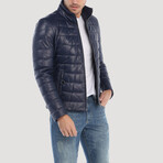 Quilted Jacket // Navy Blue (S)