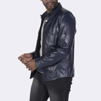 Button Up Jacket // Navy Blue (S)