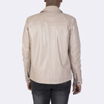 Button Up Jacket // Beige (S)