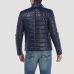Quilted Jacket // Navy Blue (S)