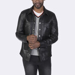 Button Up Jacket // Black (S)