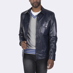 Button Up Jacket // Navy Blue (S)