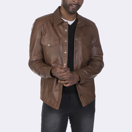 Button Up Jacket // Chestnut (S)