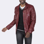 Button Up Jacket // Burgundy (S)