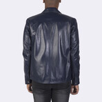 Button Up Jacket // Navy Blue (S)